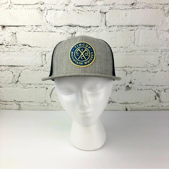 Tin Cup Mountain Whiskey Snapback Hat - Picture 1 of 7